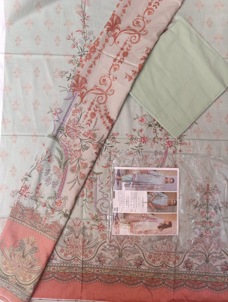 Asim jofa original 3 pc lawn suit - Image 2