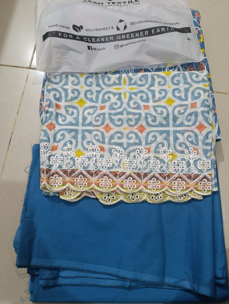 zesh embroidery 3pc suit