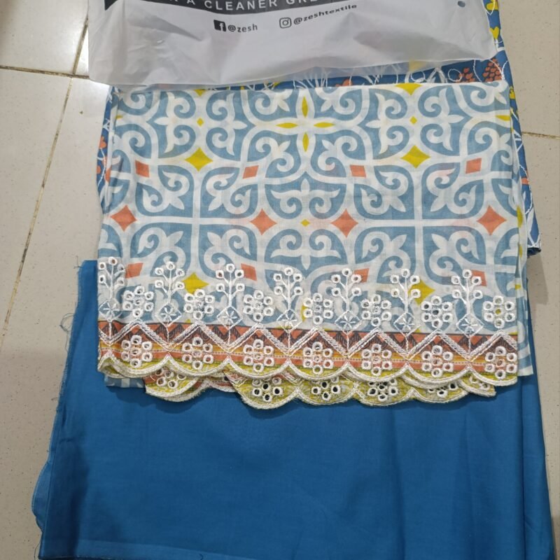 zesh embroidery 3pc suit